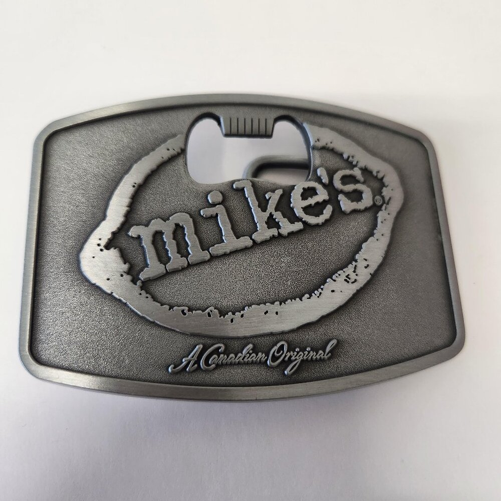 Mike’s Hard Lemonade Belt Buckle w/ Bottle Opener – Pewter Finish